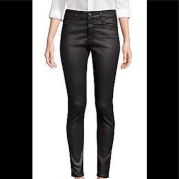 AG black coated jeans.  Size 26.  Excellent condition. - Picture 1 of 5